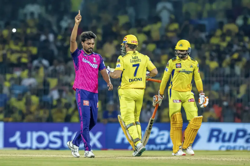 Rajasthan Royals vs Chennai Super Kings Standings