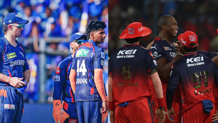 lucknow super giants vs royal challengers bengaluru standings