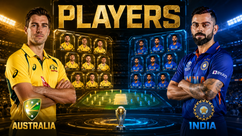 Australian Men’s Cricket Team Vs India National Cricket Team Players