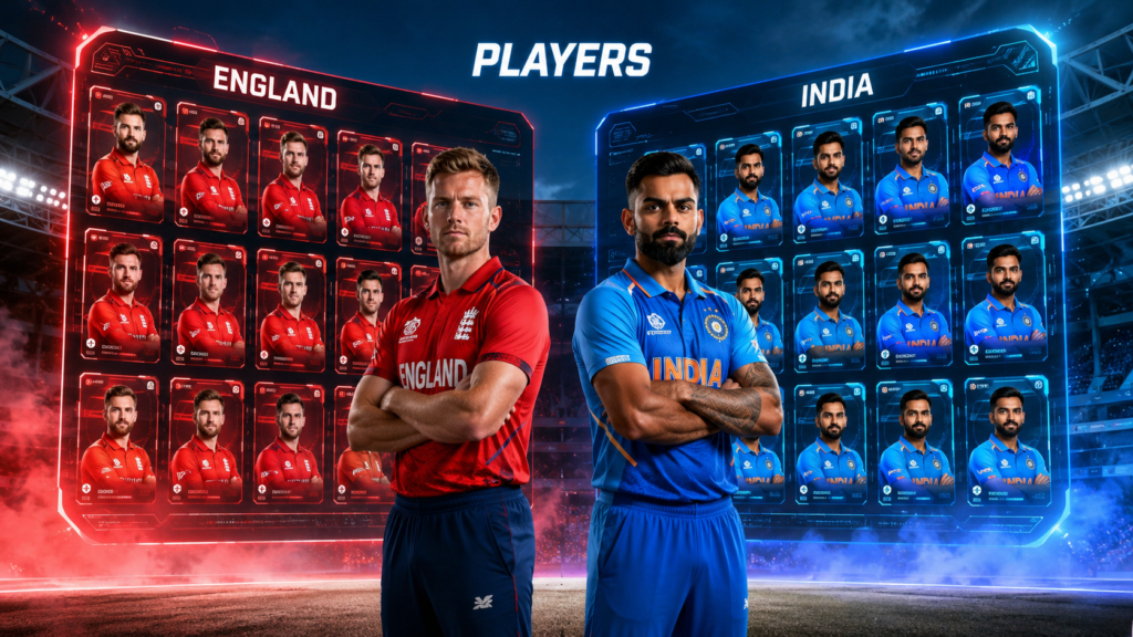 England Cricket Team Vs India National Cricket Team Players