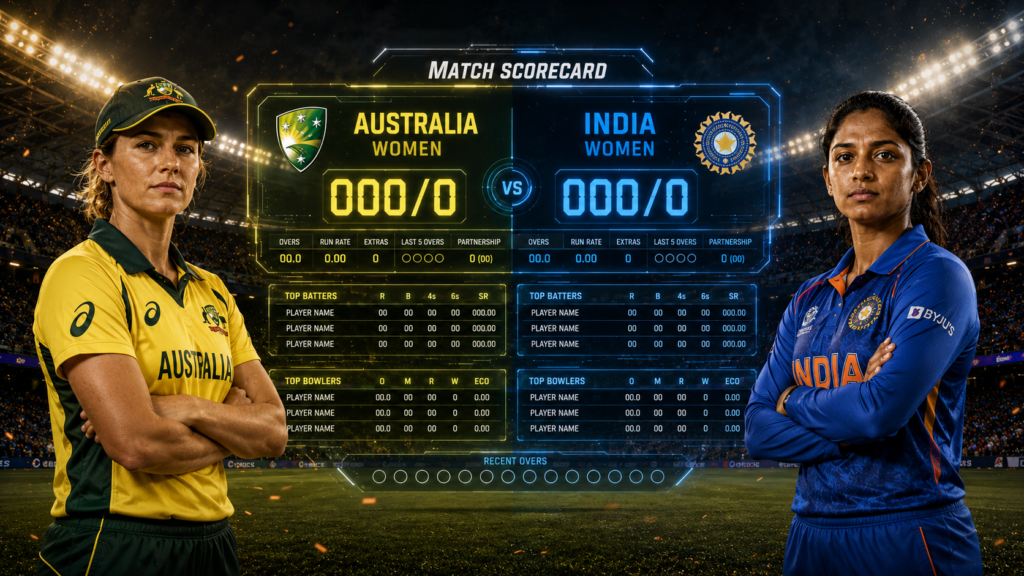 Australia Women's National Cricket Team Vs India Women's National Cricket Team Match Scorecard