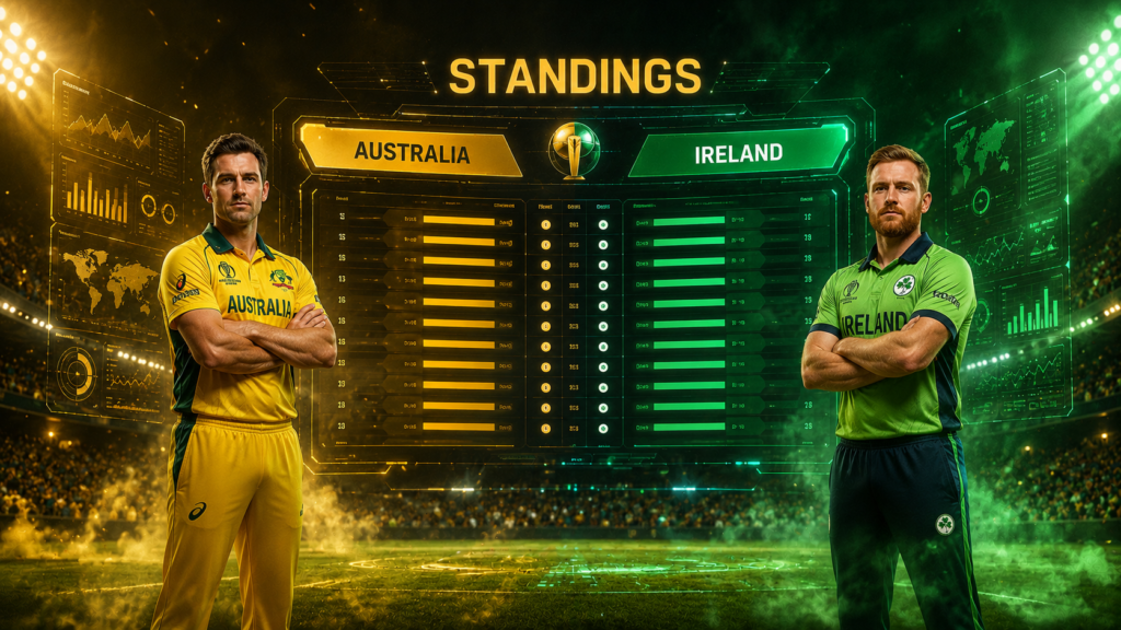 Australia National Cricket Team Vs Ireland Cricket Team Standings
