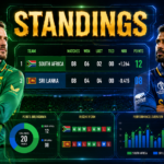 South Africa National Cricket Team Vs Sri Lanka National Cricket Team Standings