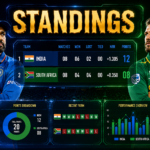 India National Cricket Team Vs South Africa National Cricket Team Standings