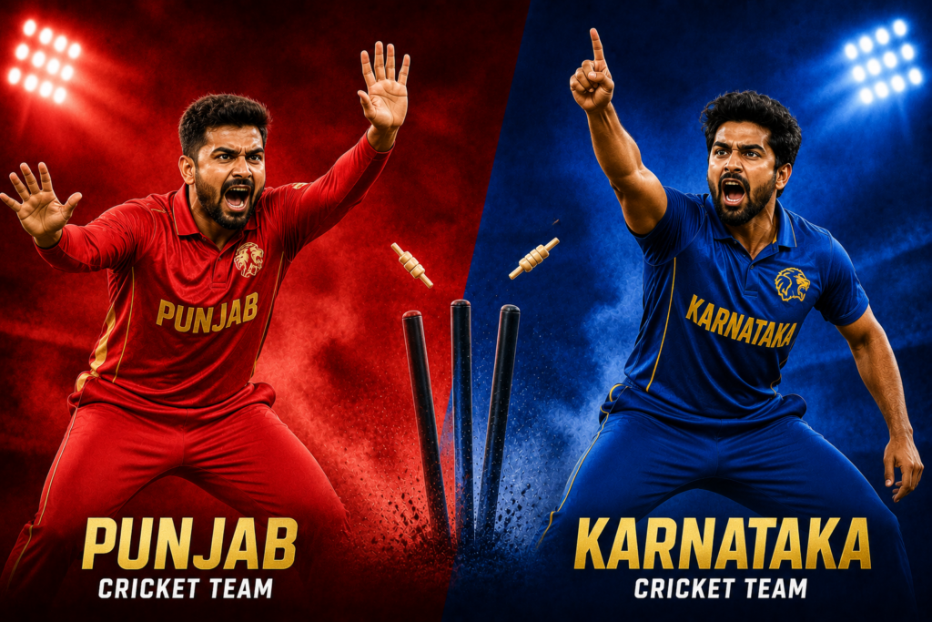 Punjab Cricket Team Vs Karnataka Cricket Team Standings