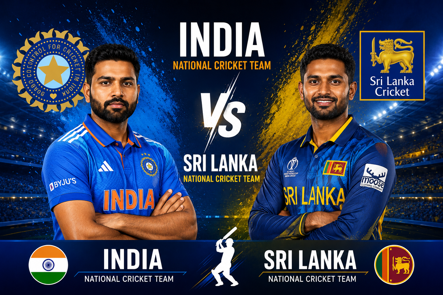 India National Cricket Team Vs Sri Lanka National Cricket Team Stats
